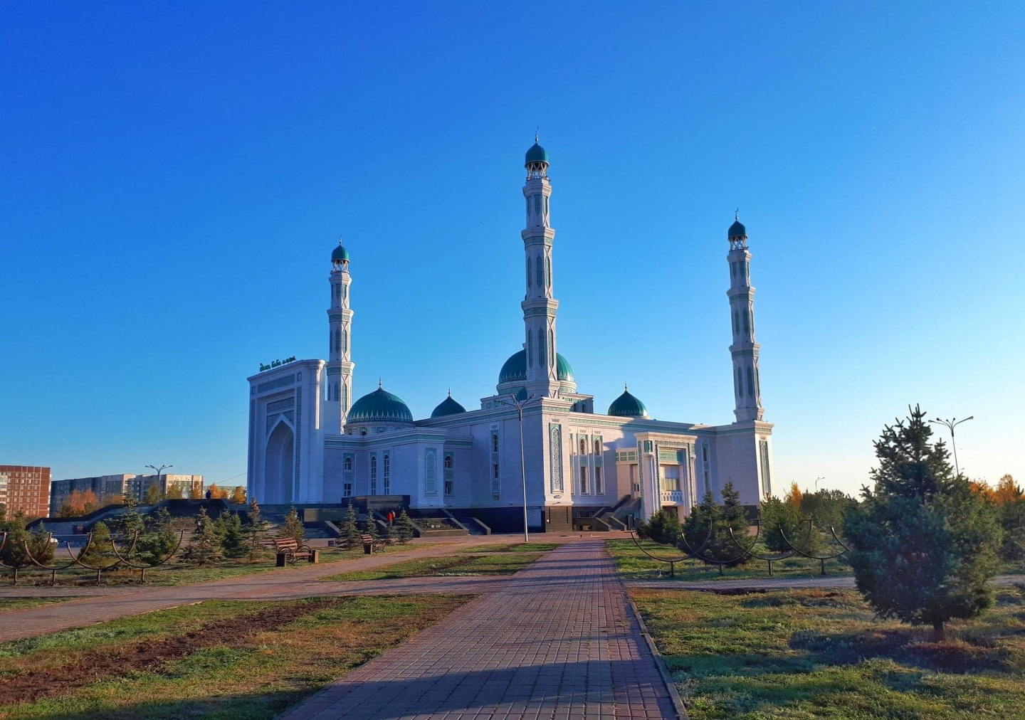 Вид мечети с воздуха